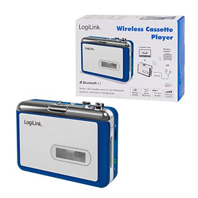 LogiLink UA0393 Draagbare cassettespeler Blue, Zilver - thumbnail