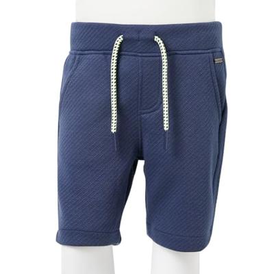 Kindershorts met trekkoord 128 donkerblauw - thumbnail