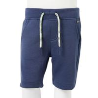 Kindershorts met trekkoord 128 donkerblauw - thumbnail