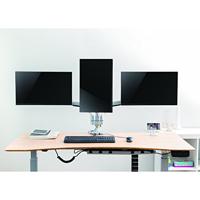 LogiLink BP0052 Monitor-tafelbeugel Aantal monteerbare displays: 3 Display(s) 33,0 cm (13) - 81,3 cm (32) Zilver Kantelbaar, Zwenkbaar - thumbnail