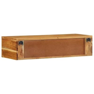 Tv-meubel wandmontage 80x30x19 cm massief acaciahout