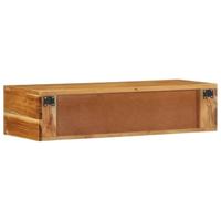 Tv-meubel wandmontage 80x30x19 cm massief acaciahout - thumbnail