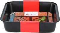Alpina bakvorm 23x22x5 cm zwart - thumbnail