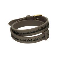 Armband Dames il mezzometro I LOVE YOU GOLD - BRACCIALE IN SILICONE/SILICONE BRACELET - thumbnail
