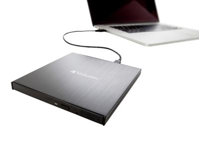 Verbatim External Ultra HD 4K Externe Blu-ray brander 4K-video-ondersteuning Retail USB-C 3.2 Gen 1 Zwart