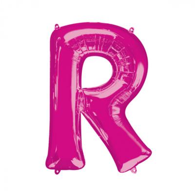 Amscan folieballon letter R 58 x 81 cm roze Amscan folieballon letter R 58 x 81 cm roze