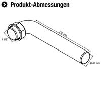 Cornat Aansluitbuis 1 1/2 230Mm Pvc Keu. - T355604R - thumbnail