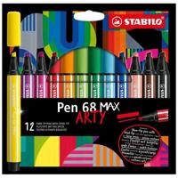 Viltstift stabilo pen 68/12 max arty 12st assorti | 6 stuks - thumbnail