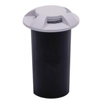 LED Grondspot - 12 Volt - 4 lichts - Geïntegreerde lichtbron - 1 Watt 50 lumen - 3000K warm wit - Wit - IP67 waterdicht - Tuinspot - Oprit - thumbnail