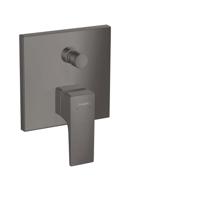 Hansgrohe Metropol ééngreeps badmengkraan afbouwdeel met rechte greep, Brushed Black Chrome - thumbnail