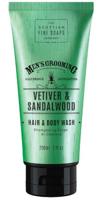 Scottish Fine Soaps Men's Grooming Vetiver & Sandalwood Hair & Body Wash 200ml - thumbnail