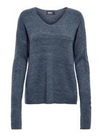 Only Onlcamilla V-neck L/s Pullover Knt Noos Trui Vintage Indigo - thumbnail
