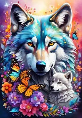 Wolves- Maternal Love Collection Puzzel 1000 stukjes Wolves- Maternal Love Collection Puzzel 1000 stukjes