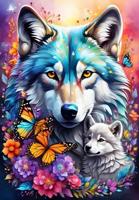 Wolves- Maternal Love Collection Puzzel 1000 stukjes - thumbnail