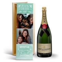 Champagne in bedrukte kist - Moët & Chandon - Magnum (1500ml) - thumbnail