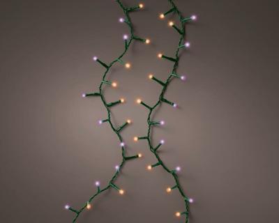 LED compact twinkel lights 750 paars en oranje lampjes