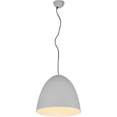 Moderne LED Hanglamp - E27 Fitting - Mat Grijs Aluminium