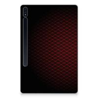 Samsung Galaxy Tab S7 Plus | S8 Plus Hippe Hoes Geruit Rood - thumbnail