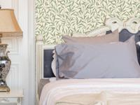 Dutch Wallcoverings British Heritage Blaadjes Wit/- Groen - thumbnail