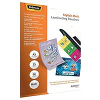 Fellowes lamineerhoes Admire Stylish Matt Enhance80ft A3, 160 micron (2 x 80 micron), pak van 25 stuks - thumbnail