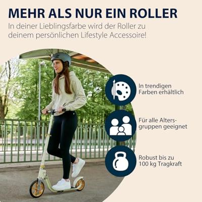 Hudora big wheel step 215 scooter - sand