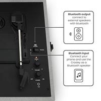 Crosley Voyager Portable Retro Platenspeler - Grijs - thumbnail