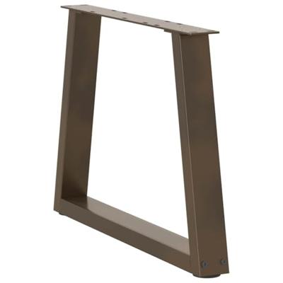 Salontafelpoten 2 st V-vormig 60x(42-43,3) cm staal naturel
