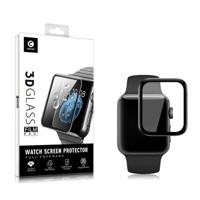 2 stuks mocolo 0.33 mm 9u 3D ronde rand gehard glas film voor voor Apple horloge serie 4 44mm - thumbnail