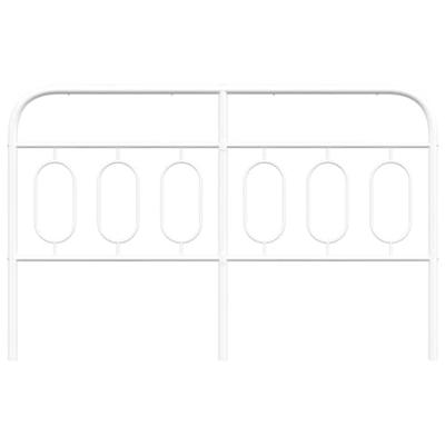 Hoofdbord 150 cm metaal wit Hoofdbord 150 cm metaal wit