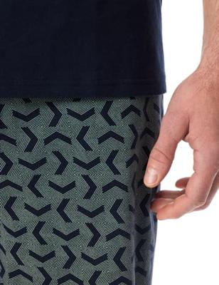 Schiesser Schiesser Pyjama Short nightblue 181157 54/XL