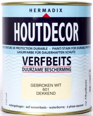 Houtdecor 601 gebroken wit 750 ml Hermadix - Hermadix Houtdecor 601 gebroken wit 750 ml Hermadix - Hermadix
