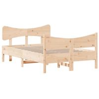 Bedframe zonder matras massief grenenhout 120x200 cm - thumbnail