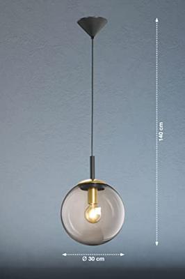 Fischer & Honsel Hanglamp met glasDini Ø 30cm - 60432