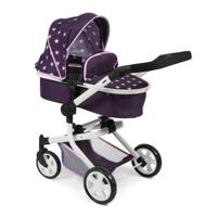 Combi-poppenwagen Mika - Stars Lila - thumbnail