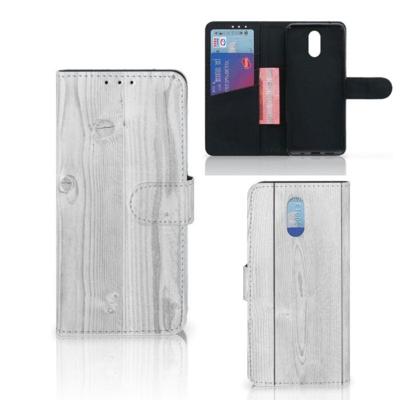 Nokia 2.3 | Book Style Case | White Wood