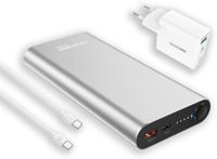 RealPower REALPOWER PB-20000 PD Pro Powerbank 20.000 mAh Zilver - thumbnail