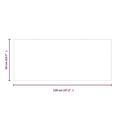 Glasplaat openhaard rechthoekig 120x50 cm