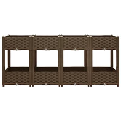 VidaXL Plantenbak verhoogd 160x40x71 cm polypropyleen