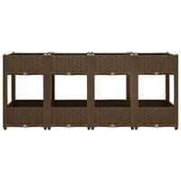 VidaXL Plantenbak verhoogd 160x40x71 cm polypropyleen - thumbnail