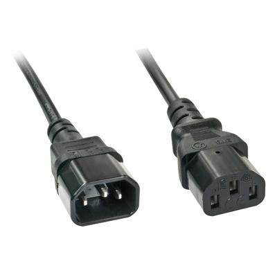 Lindy 30333 5m C13 coupler C14 coupler Zwart electriciteitssnoer Lindy 30333 5m C13 coupler C14 coupler Zwart electriciteitssnoer