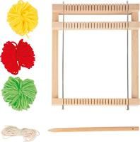 Small Foot - houten weefgetouw compact, 6dlg. - thumbnail