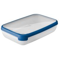 Curver Grand Chef Vershoudbak Rechthoek 2,6L Transparant/Donkerblauw - thumbnail