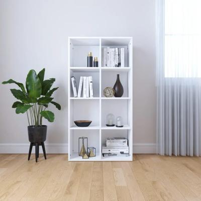 Boekenkast/dressoir 66x30x130 cm spaanplaat wit