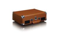 Koffer platenspeler met 2 ingebouwde speakers Bruin - thumbnail