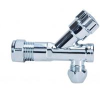 Wiesbaden Chroom hoekstopkraan + filter 12/15 mm x 10 knel - thumbnail