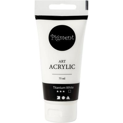 Creativ Company Pigment art acrylverf titanium wit, 75ml