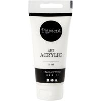 Creativ Company Pigment art acrylverf titanium wit, 75ml - thumbnail