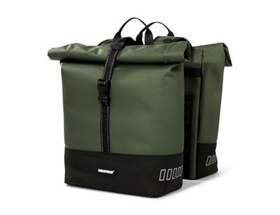 Urbanproof rolltop dubbele fietstas 38 liter groen - thumbnail