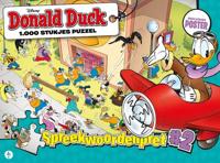 Disney Donald Duck Puzzel Spreekwoordenpret 2 1000 Stukjes + Poster - thumbnail