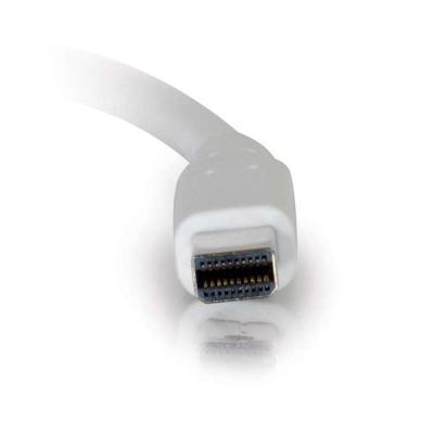 1m Mini DisplayPort to DisplayPort Adapter Cable 4K UHD - White - DisplayPort kabel - Mini DisplayPort (M) naar DisplayPort (M) - 1 m - wit